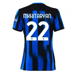 Inter Milan Henrikh Mkhitaryan #22 Replika Hjemmebanetrøje Dame 2023-24 Kortærmet